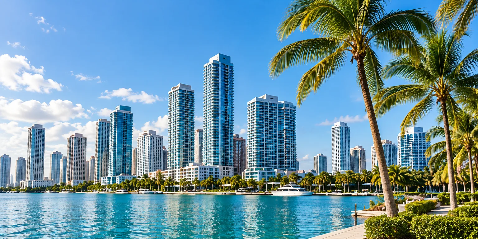 Miami waterfront skyline